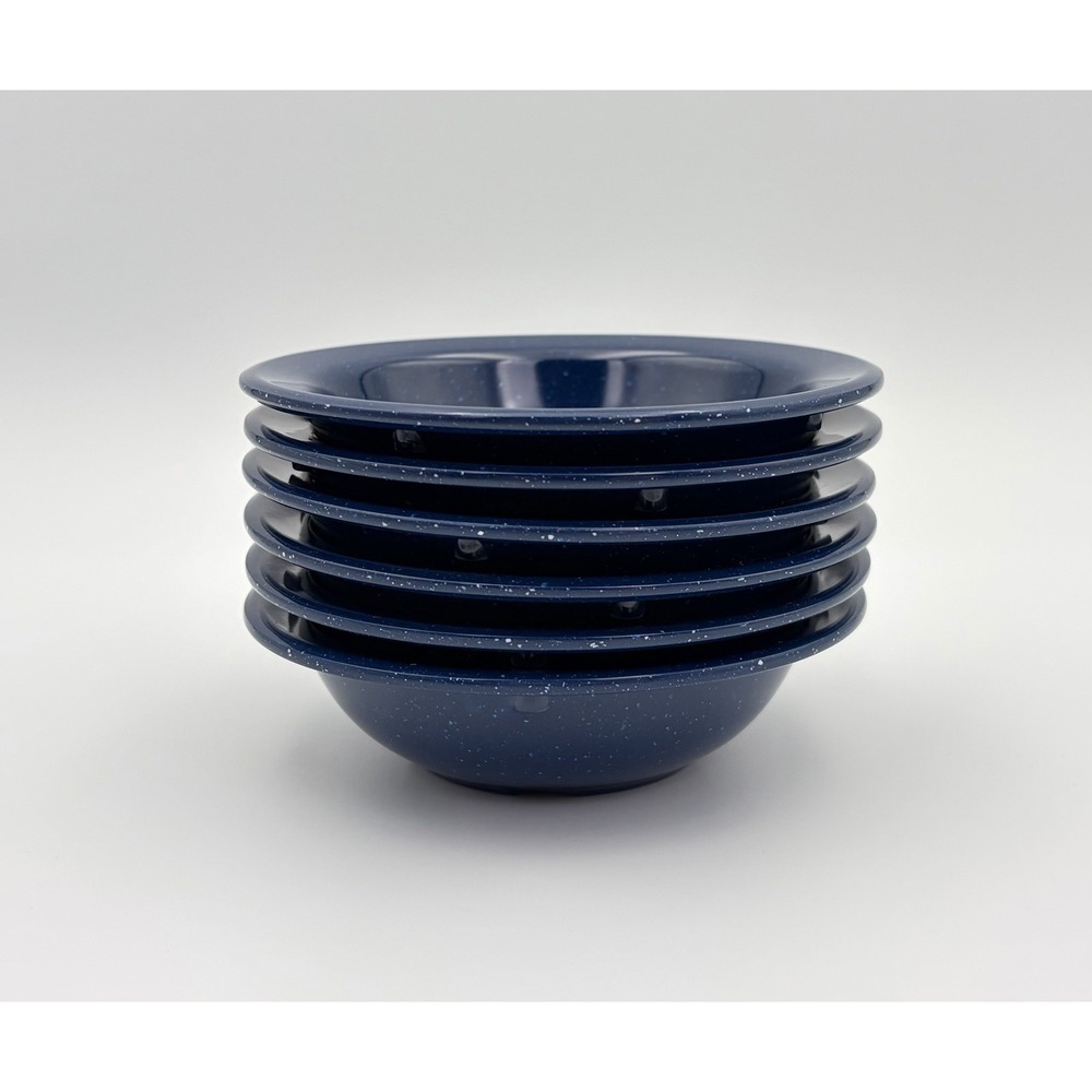 Carlisle Dallas Ware Melamine Fruit Bowls 4.75 oz Cafe Blue 43531-35 Lot Of 6